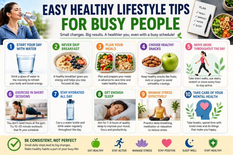 Easy Healthy Lifestyle Tips for Busy People