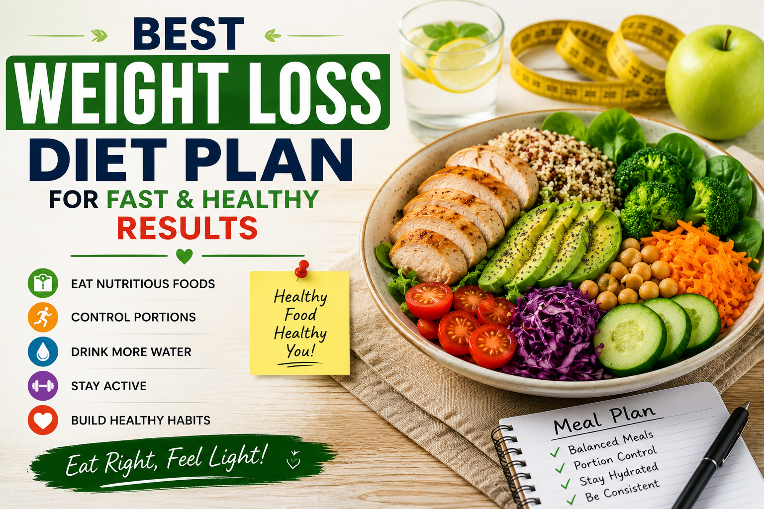 Best Weight Loss Diet Plan for Fast and Healthy Results