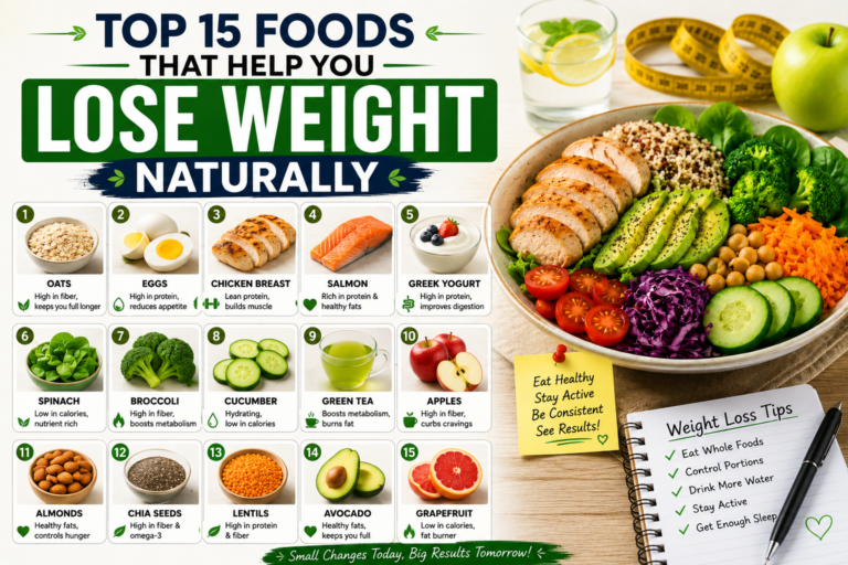 Top 15 Foods That Help You Lose Weight Naturally