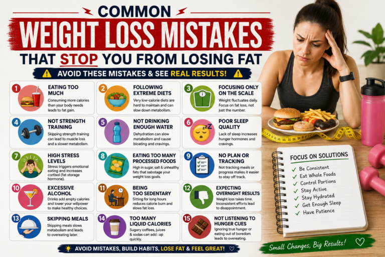 Common Weight Loss Mistakes That Stop You From Losing Fat