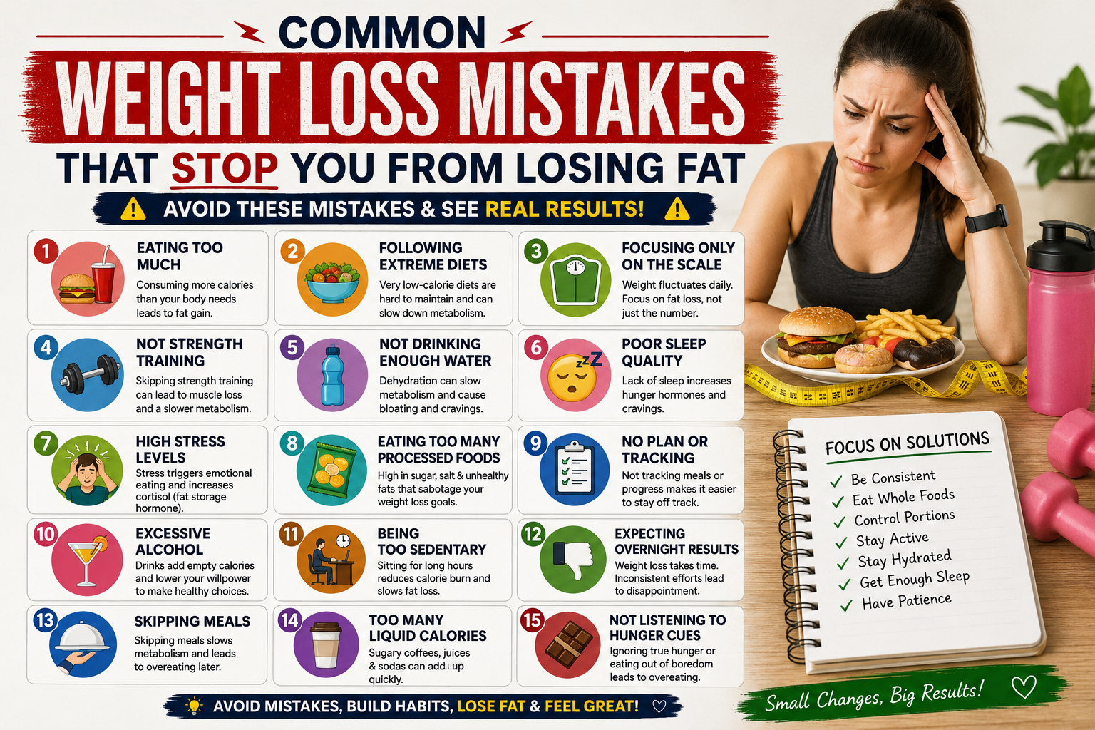 Common Weight Loss Mistakes That Stop You From Losing Fat