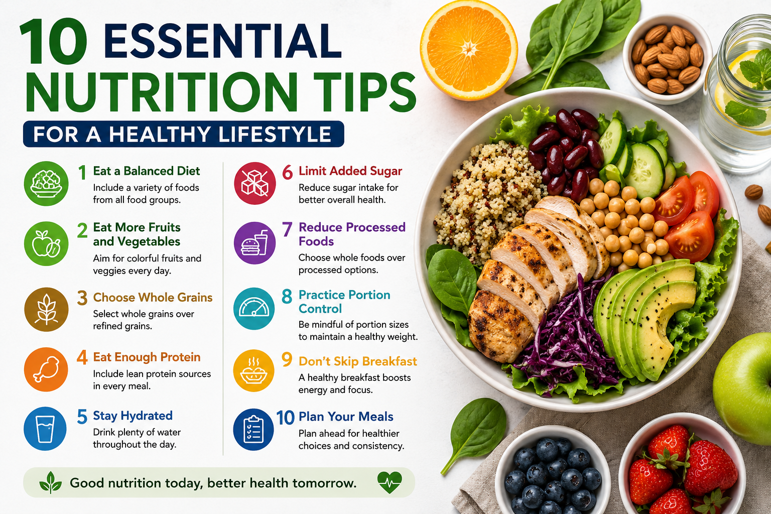 10 Essential Nutrition Tips for a Healthy Lifestyle
