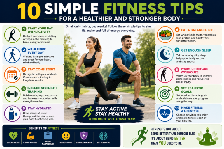 10 Simple Fitness Tips for a Healthier and Stronger Body