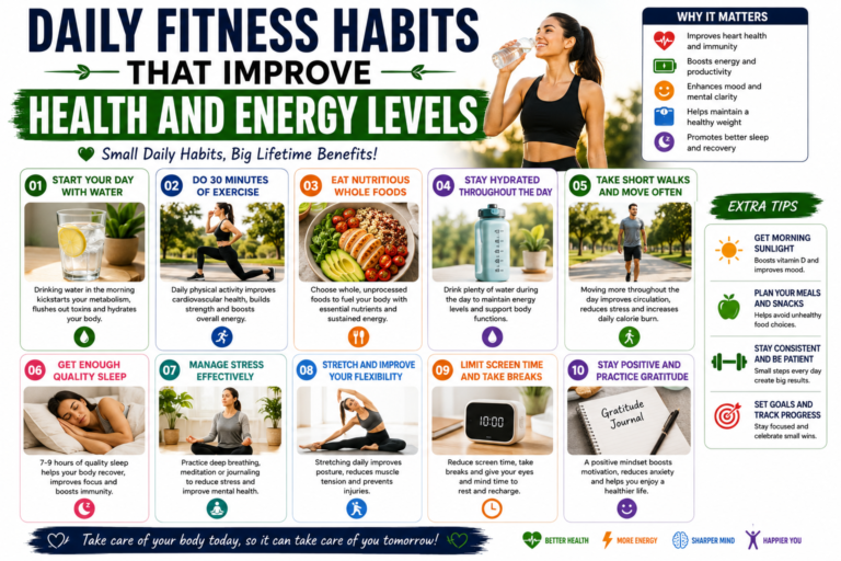 Daily Fitness Habits That Improve Health and Energy Levels
